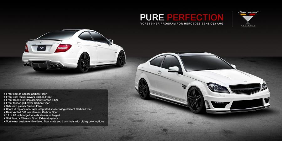  Mercedes-Benz C63 AMG by Vorsteiner 2012 года  (фото 1 из 3)
